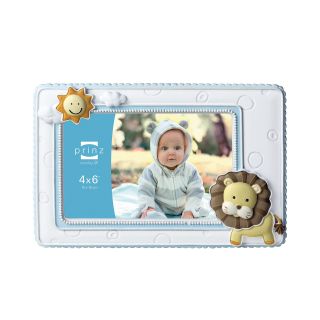 Born To Be Wild Lion 4x6 Picture Frame, White