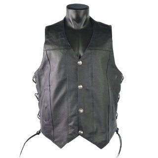 Premium Cowhide Vest with Buffalo Nickel Snaps and Gun Pocket S Automotive