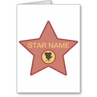 Hollywood Star Greeting Card