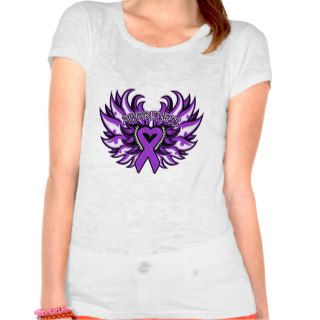 Cystic Fibrosis Awareness Heart Wings.png T Shirts