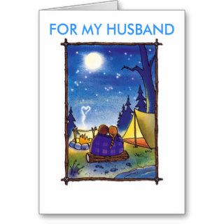 A Happy Birthday Husband Card Camp Fire