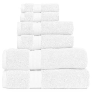 ROYAL VELVET Egyptian Cotton Solid 6 pc. Bath Towel Set, White