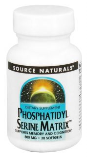 Source Naturals   Phosphatidyl Serine Matrix 500 mg.   30 Softgels