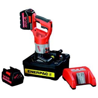 Enerpac BP122 Battery Power Pump with 115 Volt Charger and Half Gallon Usable Oil Capacity Industrial Pumps