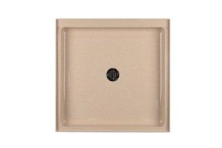 Swanstone SS 3636 123 Shower Base with Center Drain, Acorn    
