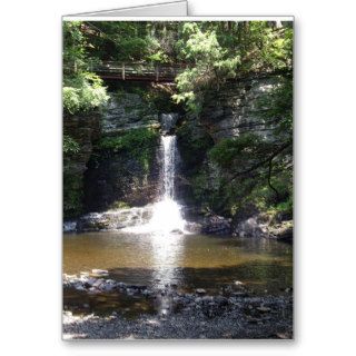 Deer Leap Falls, Childs park, Dingmans Ferry, Pa. Greeting Card