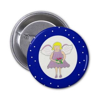 Cute Girl Christmas Angel Design Pin
