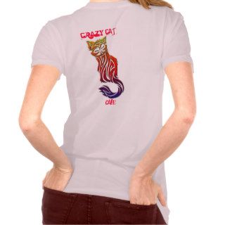 Crazy Cat Cafe womens shirt design