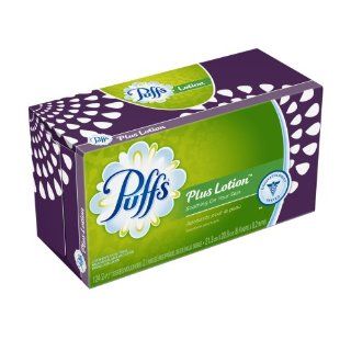 Puffs Plus Lotion Facial Tissues; 8 Family Boxes; 124 Tissues Per Box (Pack of 24) Health & Personal Care