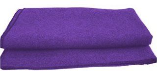 Hugger Mugger Deluxe Wool Yoga Blanket (Purple)  Yoga Mats  Sports & Outdoors