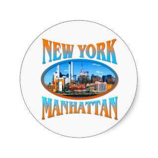 Manhattan New York Stickers