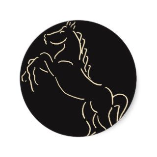 BV  Rearing Horse Stickers