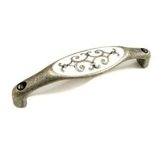 Richelieu Hardware 15134128904 Faux Iron Cabinet Hardware 128MM C/C Cabinet Pull   Cabinet And Furniture Pulls  