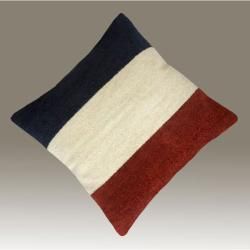 nuLOOM Handmade France Flag Decorative Pillow Nuloom Throw Pillows