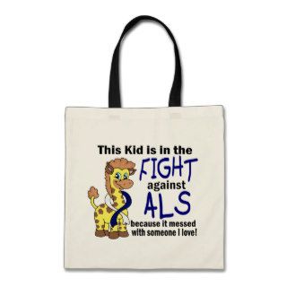 Kid In The Fight Against ALS Tote Bags