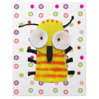 funny cute bee puppet jigsaw puzzles