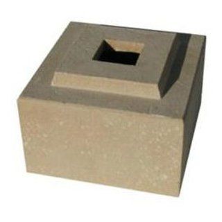 Kutstone Cubic Planter Pedestal Riser for 24 Inch, Sandstone  Patio, Lawn & Garden