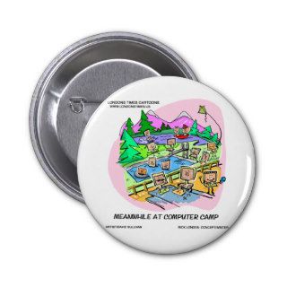 Computer Camp Funny Tees Mugs Gifts Etc. Pinback Button