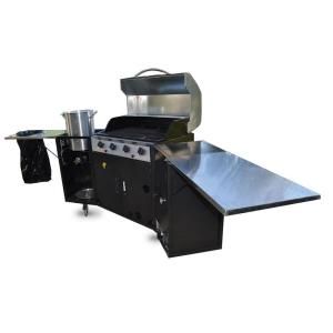 GoGalley, LLC Eagle 100 Outdoor Kitchen with 5 Burner Propane Gas Grill, Smoker and Side Burner Boiler DISCONTINUED Eagle 100