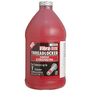 Vibra TITE 137 Permanent High Temperature and High Strength Anaerobic Threadlocker, 1 liter Jug, Red