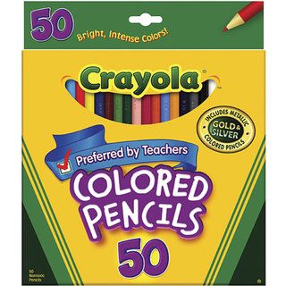 Crayola 50 Colored Pencils Crayola Markers & Paint