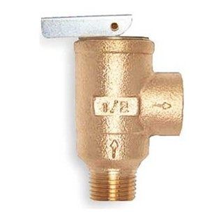 Safety Relief Valve, 3/4 x 3/4 In, 125 PSI   Faucet And Valve Washers  