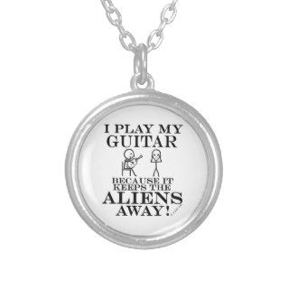 Keeps Aliens Away Guitar Pendants