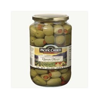 1 Gallon 140 150 Count Pimento Stuffed Queen Olives (03 0327) Category Cherries, Olives and Food   Green Olives Produce