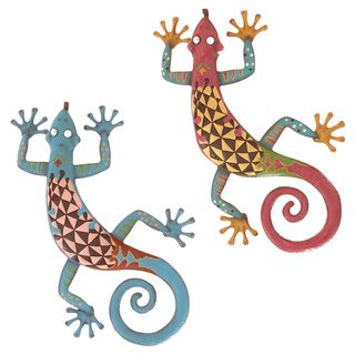 Gecko Metal Wall Decor (Set of 2) Accent Pieces