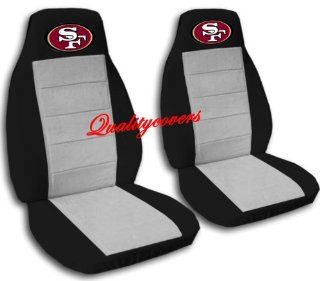 2 Black and Silver San Francisco seat covers for a 2006 to 2012 Chevy Impala. Side airbag friendly. Automotive
