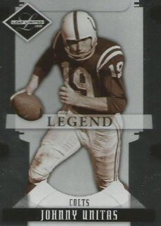 Indianapolis Colts Legend Card Johnny Unitas 129/499 Made 
