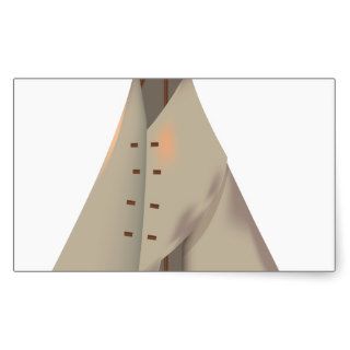 Wigwam  teepee rectangular sticker