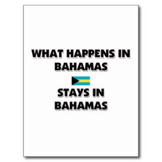 What Happens In BAHAMAS Stays There Postcards