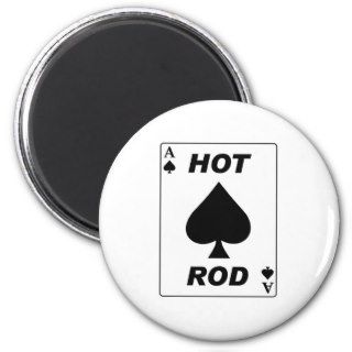 Hot Rod Ace Refrigerator Magnet