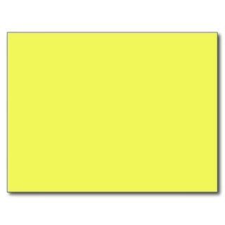 Neon Key Lime Yellow Bright Fashion Color Trend Post Cards