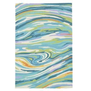 Loloi Rugs Olivia Life Style Collection Teal Multi 5 ft. x 7 ft. 6 in. Area Rug OLVAHOL04TEML5076