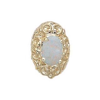 14k Yellow Gold Opal Victorian Bracelet Slide GS148 Jewelry