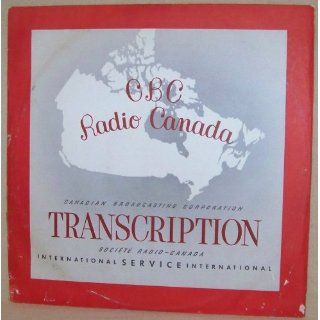 CBC Radio Canada Transcription Programme 149 Maureen Forrester (Contralto) Maureen Forrester Music