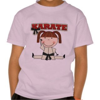KARATE   Brunette Girl T shirts and Gifts