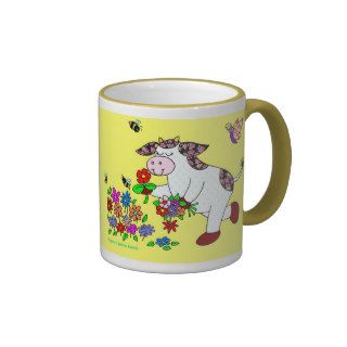 Holly Cow "Let Happiness Find You." Coffee Mugs