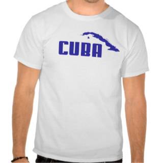 Cuba   Dark Blue  T Shirt
