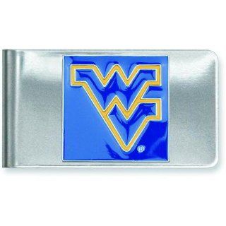 Stainless Steel West Virginia University Money Clip Cuff Links Jewelry