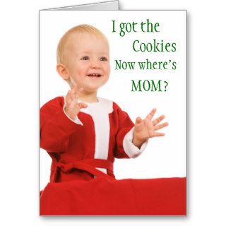 Funny Christmas card the baby