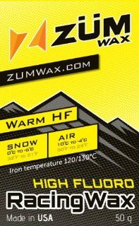ZUMWax Petra High Fluoro Ski/Snowboard/Nordic Wax   WARM Temperature   50 gram   Excellent spring wax  Ski And Snowboard Wax  Sports & Outdoors