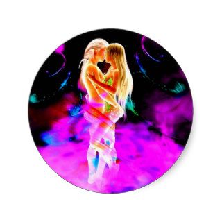 TWIN FLAME psychedelic Sticker