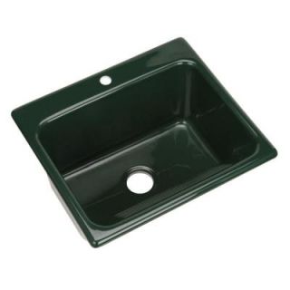 Thermocast Kensington Drop in Acrylic 25x22x12 in. 1 Hole Single Bowl Utility Sink in Timberline 21143