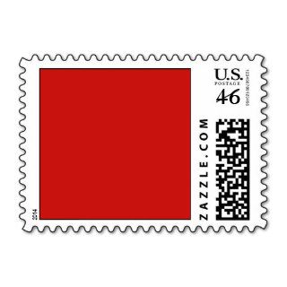 Poppy Red Trend Color Customized Template Blank Stamp