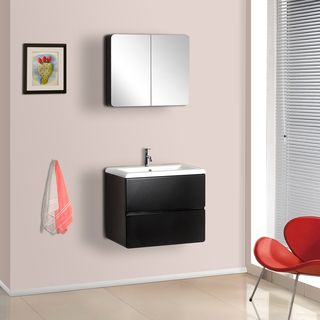 DreamLine Wall mounted Modern Bathroom Vanity Set DreamLine Bath Vanities