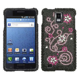 Asmyna SAMI997HPCDMS003NP Premium Dazzling Diamond Diamante Case for Samsung Infuse 4G   1 Pack   Retail Packaging   Black Cell Phones & Accessories
