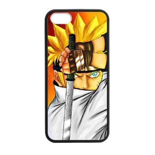 Anime Series Naruto Naruto Uzumaki Personalized Fashion Latest Best Selling Iphone 5 Or 5S Laser Technology Best Rubber+PVC Case By Funny Phone Case Cell Phones & Accessories